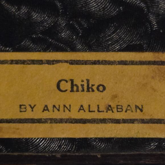 Vtg Framed Art Chiko Ann Allaban Print Gypsy Boy Bohemian Wood Frame Allaben - Picture 6 of 7